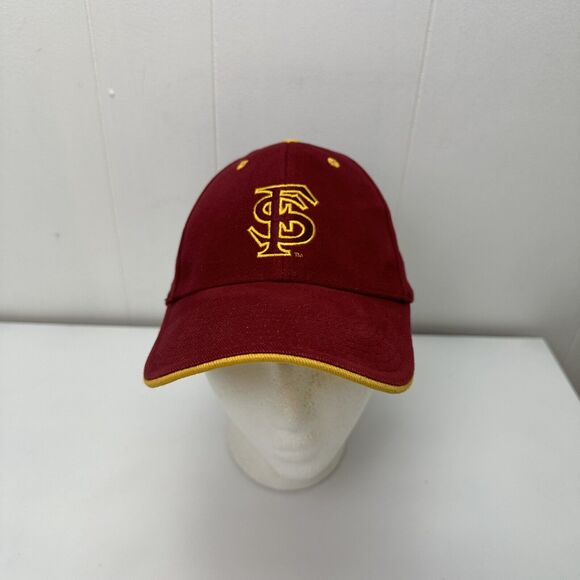 Florida State Seminoles Hat Cap Red Yellow Strapback Adjustable Embroidered - Picture 2 of 12